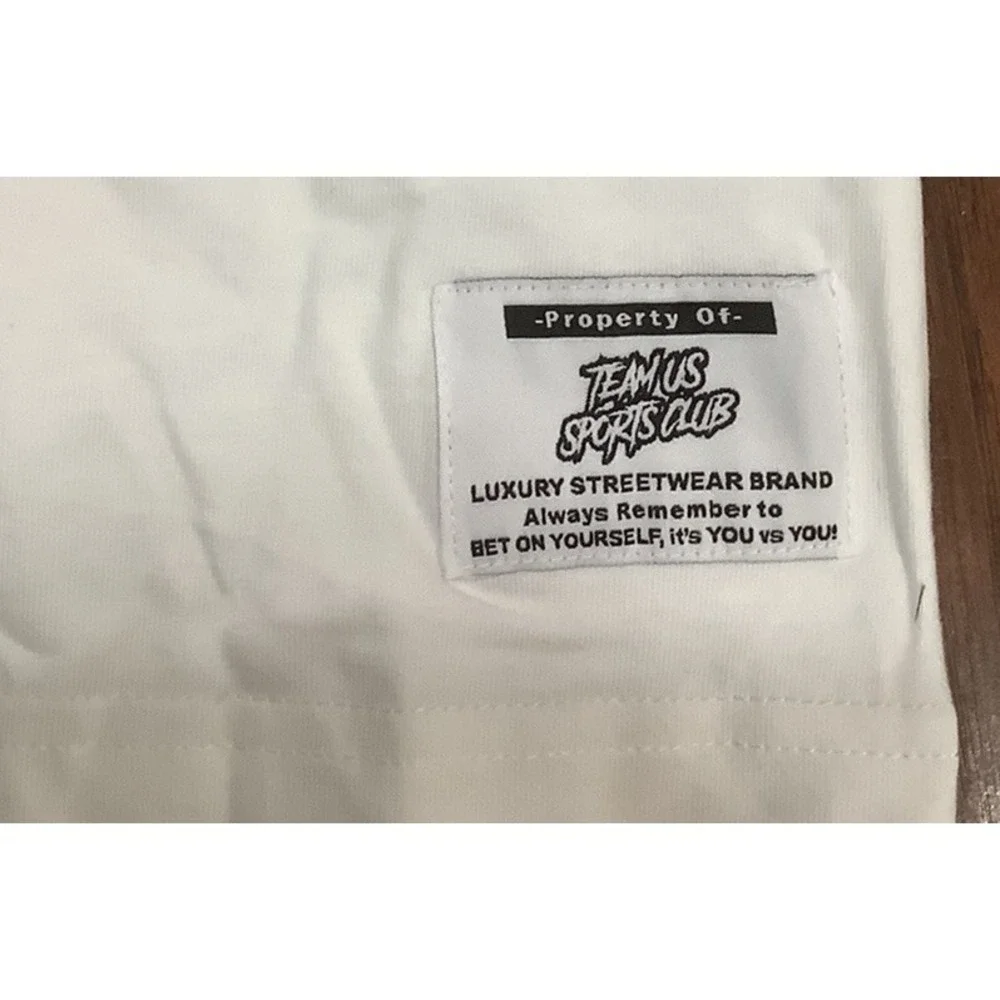 Team Us Sports Club Jordan Hand Woven T shirt size L